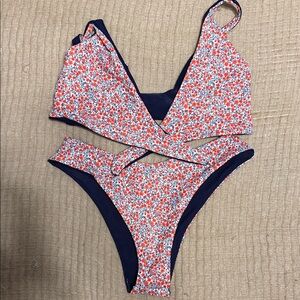 Floral Cutout One-Piece Swimsuit